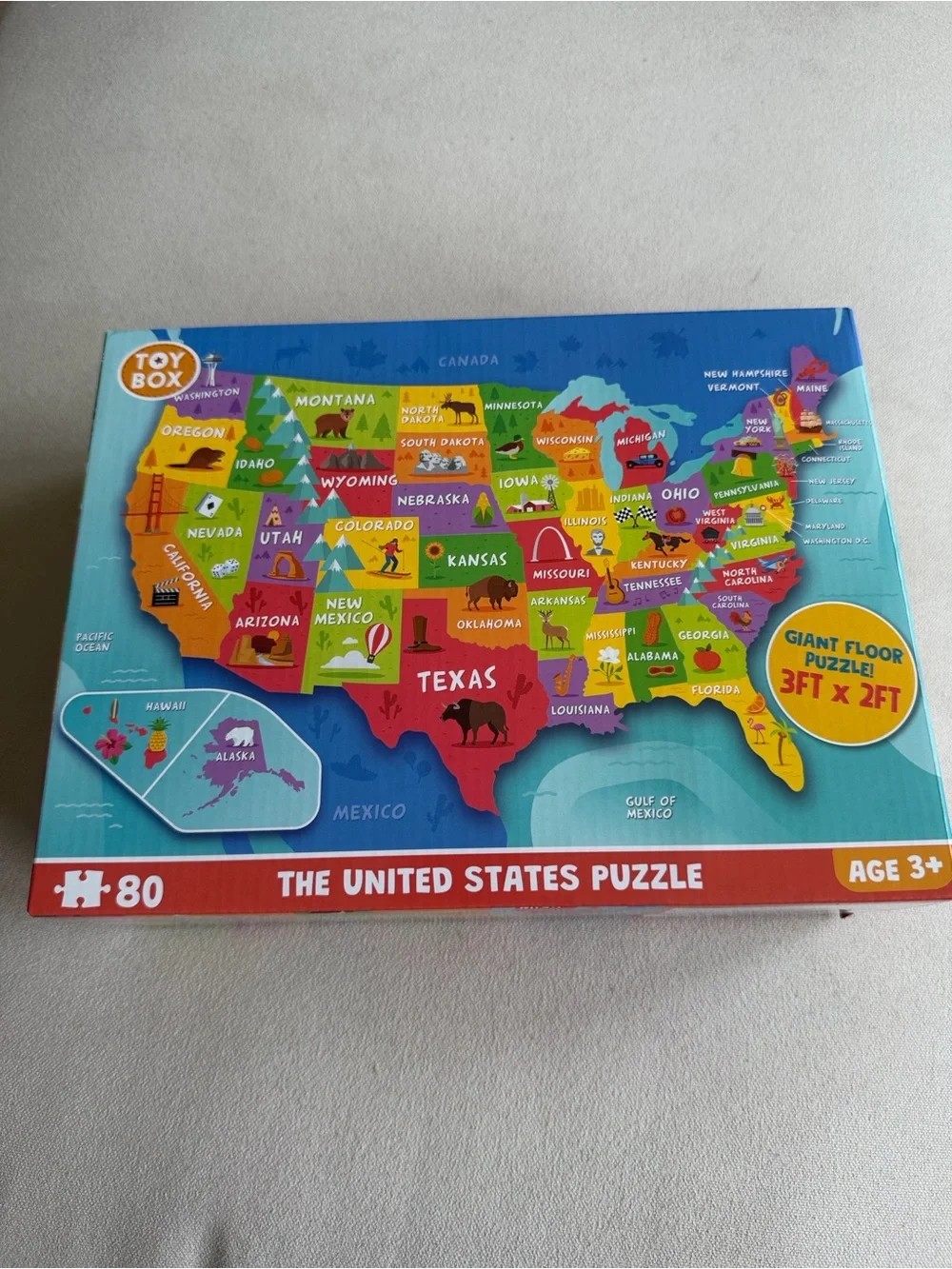 United States 80 Puzzle - Multicolor